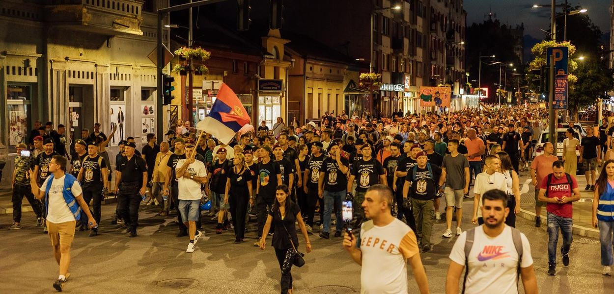 Protest u Valjevu, 16. avgust 2025. (Foto: Đorđe Đoković)