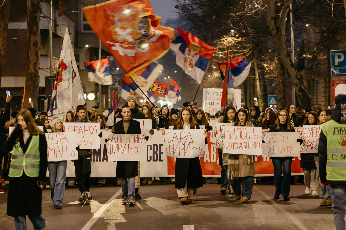 Ptotest gimnazijalaca (arhiva) (Foto: Đorđe Đoković)