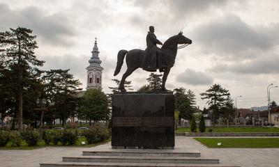 <p>Trg Živojina Mišića u Mionici</p>