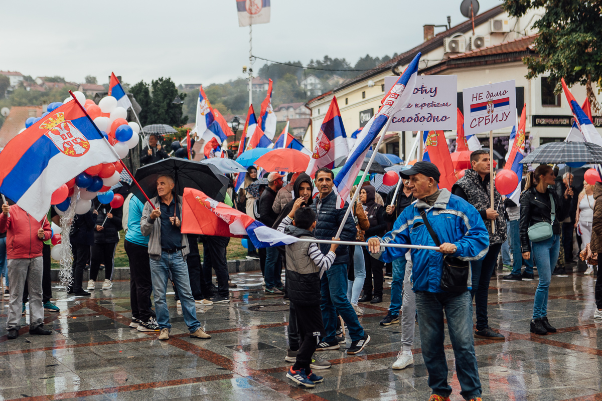 Protest na Trgu Živojina Mišića (Foto: Đorđe Đoković)