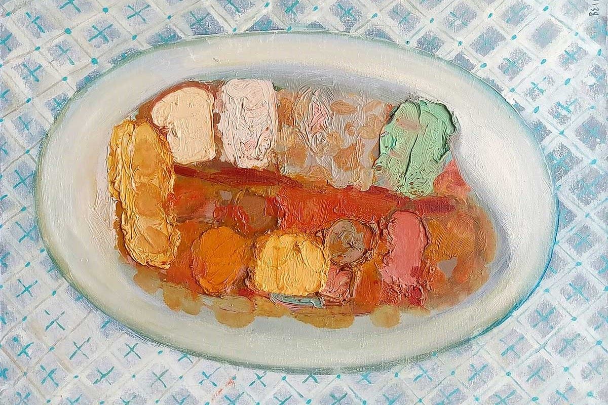 Velizar Krstić, STUDIJA 12, ulje na platnu, 1997