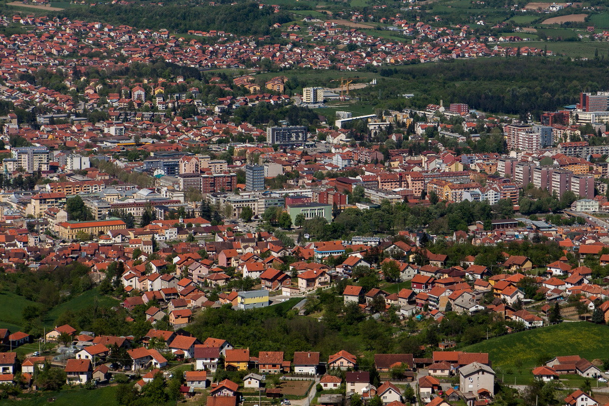 Valjevo iz vazduha