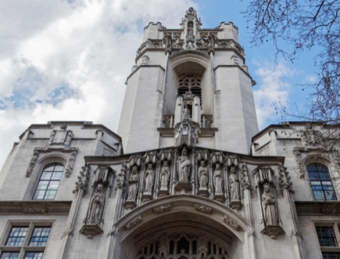 Facade of The Supreme Court of the United Kingdom in London, 2018. Facade of The Supreme Court of the United Kingdom in London, 2018.