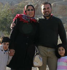 Imprisoned pastor Saeed Abedin with his family. Imprisoned pastor Saeed Abedin with his family.