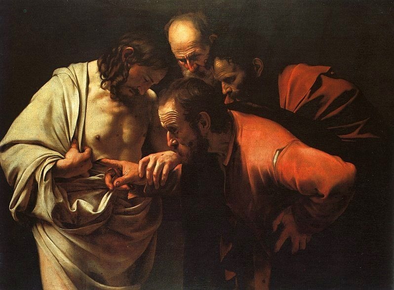 The Incredulity of Thomas (Caravaggio, 1602) The Incredulity of Thomas (Caravaggio, 1602)