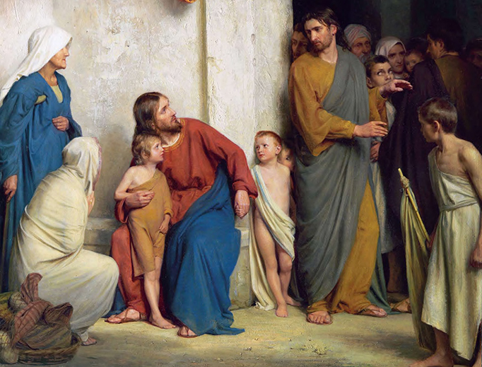 Carl Heinrich Bloch (1834-1890), "Let the Little Children Come Unto Me" Carl Heinrich Bloch (1834-1890), "Let the Little Children Come Unto Me"