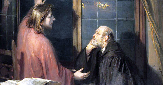 Fritz von Uhde (1848-1911), “Christ and Nicodemus” Fritz von Uhde (1848-1911), “Christ and Nicodemus”