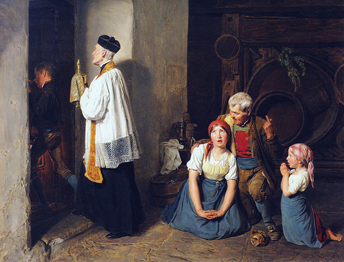 Ferdinand Georg Waldmüller, “Extreme Unction,” 1846 Ferdinand Georg Waldmüller, “Extreme Unction,” 1846