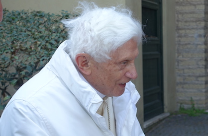 Pope Emeritus Benedict XVI greeting EWTN Rome staff, March 31, 2017. Pope Emeritus Benedict XVI greeting EWTN Rome staff, March 31, 2017.