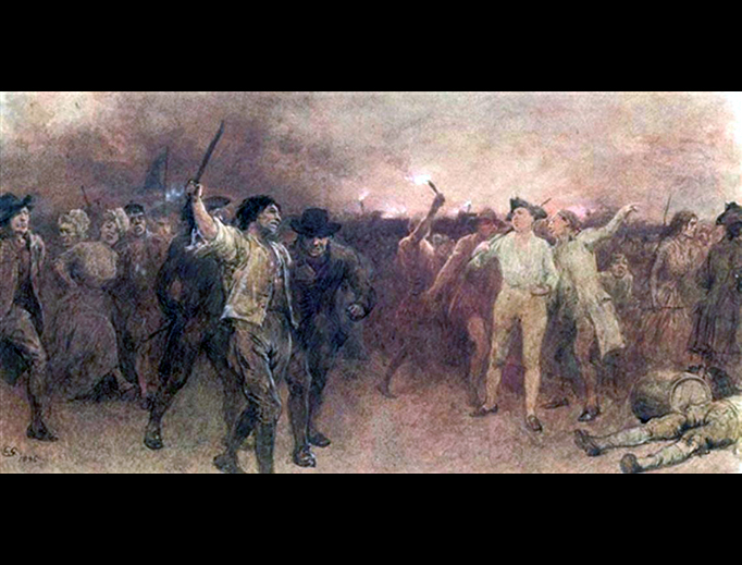 In the summer of 1780, as the American Revolution raged across the sea, anti-Catholic mobs in London erupted in the ‘Gordon Riots,’ seeking a repeal of newly-granted Catholic civil liberties in Great Britain. In the summer of 1780, as the American Revolution raged across the sea, anti-Catholic mobs in London erupted in the ‘Gordon Riots,’ seeking a repeal of newly-granted Catholic civil liberties in Great Britain.