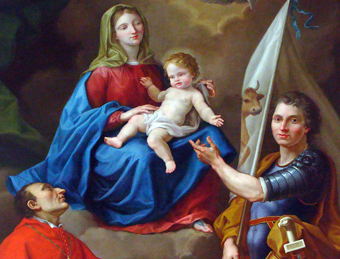 Anonymous, “St. Charles Borromeo and the Madonna” Anonymous, “St. Charles Borromeo and the Madonna”