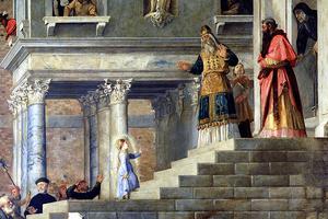 Titian, “The Presentation of the Virgin Mary in the Temple of Jerusalem,” c. 1536 Titian, “The Presentation of the Virgin Mary in the Temple of Jerusalem,” c. 1536