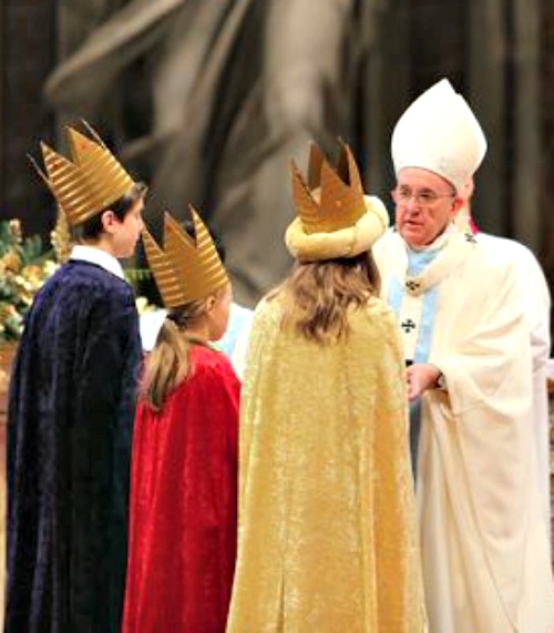 Pope Francis celebrates New Year’s Day Mass for the Solemnity of Mary, the Mother of God on Jan. 1. Pope Francis celebrates New Year’s Day Mass for the Solemnity of Mary, the Mother of God on Jan. 1.