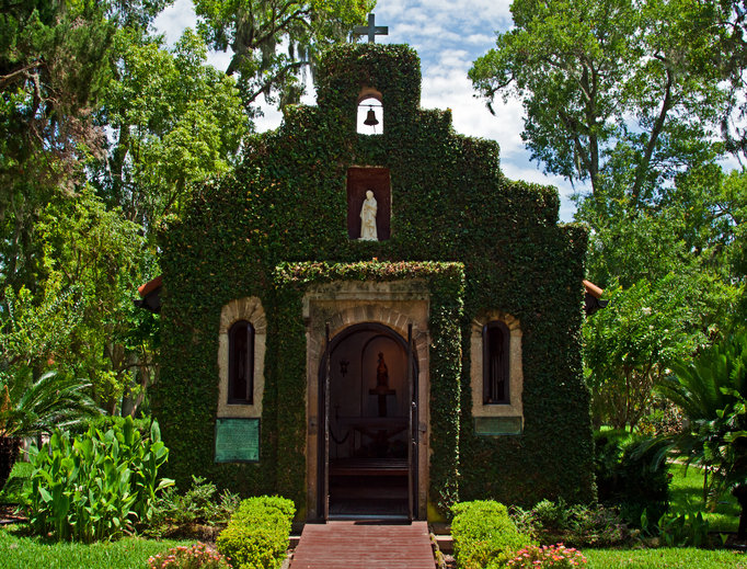 Historic ivy covered church located in St. Augustine, Florida. Historic ivy covered church located in St. Augustine, Florida.