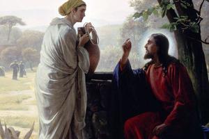 Carl Heinrich Bloch (1834-1890), “Christ and the Woman at the Well” Carl Heinrich Bloch (1834-1890), “Christ and the Woman at the Well”