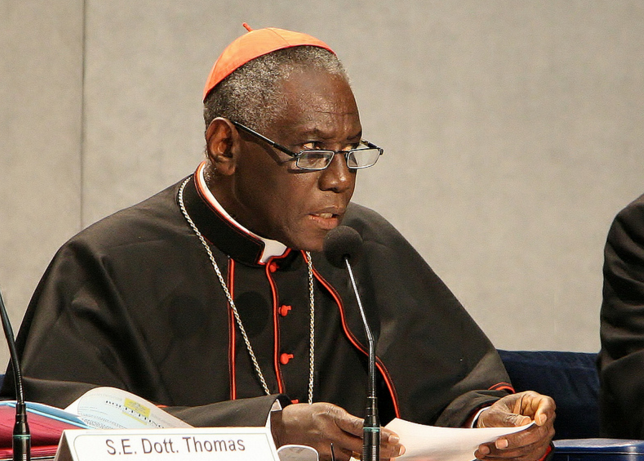 Cardinal Robert Sarah, prefect of the Congregation for Divine Worship. Cardinal Robert Sarah, prefect of the Congregation for Divine Worship.