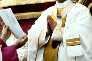 Pope Paul VI proclaims the last decrees of the Second Vatican Ecumenical Council in St. Peter's Basilica on Dec. 7, 1965. Pope Paul VI proclaims the last decrees of the Second Vatican Ecumenical Council in St. Peter's Basilica on Dec. 7, 1965.