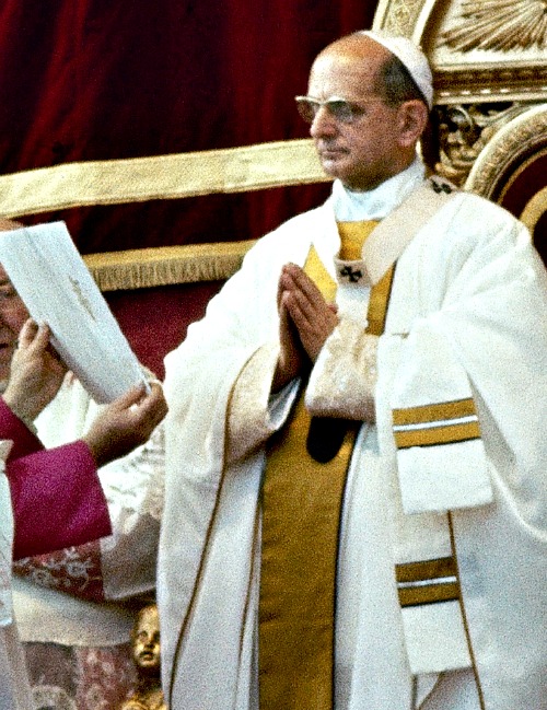 Pope Paul VI proclaims the last decrees of the Second Vatican Ecumenical Council in St. Peter's Basilica on Dec. 7, 1965. Pope Paul VI proclaims the last decrees of the Second Vatican Ecumenical Council in St. Peter's Basilica on Dec. 7, 1965.