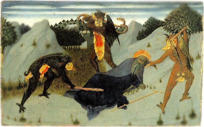 St. Anthony Beaten By Devils (Source: Public Domain via ChurchPOP) St. Anthony Beaten By Devils (Source: Public Domain via ChurchPOP)
