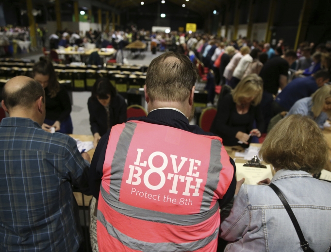 Votes are counted May 26 at Dublin's RDS Arena in the referendum on the Eighth Amendment of the Irish Constitution. Votes are counted May 26 at Dublin's RDS Arena in the referendum on the Eighth Amendment of the Irish Constitution.