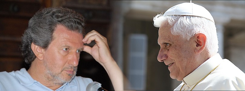 Piergiorgio Odifreddi and Benedict XVI. Piergiorgio Odifreddi and Benedict XVI.