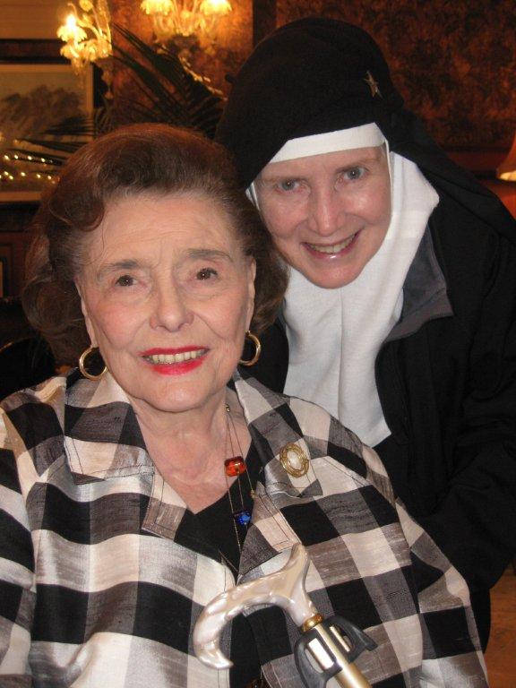 Actress Patricia Neal and Mother Dolores Hart (photo courtesy of Barbara Middleton). Actress Patricia Neal and Mother Dolores Hart (photo courtesy of Barbara Middleton).