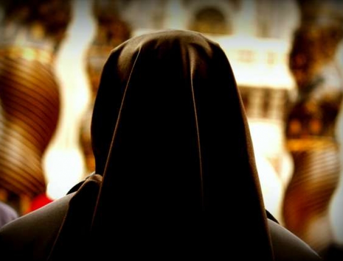 Nun at the prayer vigil for consecrated life in St. Peter's Square on Jan. 28, 2016. Nun at the prayer vigil for consecrated life in St. Peter's Square on Jan. 28, 2016.
