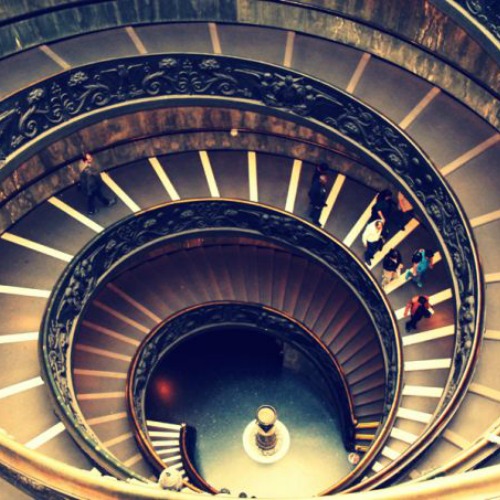 Staircase at the Vatican Museums on Nov. 12 Staircase at the Vatican Museums on Nov. 12