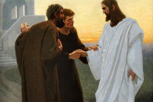 Gebhard Fugel (1863-1939), “Jesus on the Road to Emmaus” Gebhard Fugel (1863-1939), “Jesus on the Road to Emmaus”