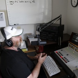 Jeff Abbas, manager of KPVL-FM radio station in Postville, Iowa, is pictured during a live broadcast in 2009 in the studio. Catholic and other religious organizations hope low-power stations like KPVL will grow in number.
Jeff Abbas, manager of KPVL-FM radio station in Postville, Iowa, is pictured during a live broadcast in 2009 in the studio. Catholic and other religious organizations hope low-power stations like KPVL will grow in number.