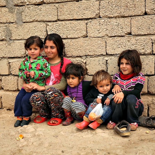 Refugee children at a refugee camp in Duhok, Iraq, on March 28. Refugee children at a refugee camp in Duhok, Iraq, on March 28.