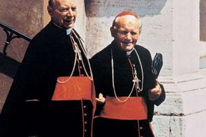 Above, Cardinal Stefan Wyszynski and St. John Paul II, then-Cardinal Karol Wojtyla. Below, Father Patrick Peyton Above, Cardinal Stefan Wyszynski and St. John Paul II, then-Cardinal Karol Wojtyla. Below, Father Patrick Peyton
