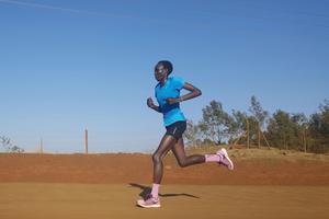 Edna Kiplagat keeps her focus on faith amid training. She attends St. Francis of Assisi in Longmont, Colorado. Edna Kiplagat keeps her focus on faith amid training. She attends St. Francis of Assisi in Longmont, Colorado.