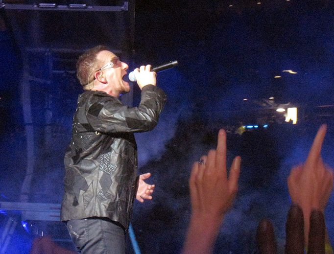 Bono in Boston, Massachusetts, on Sept. 9, 2009 Bono in Boston, Massachusetts, on Sept. 9, 2009