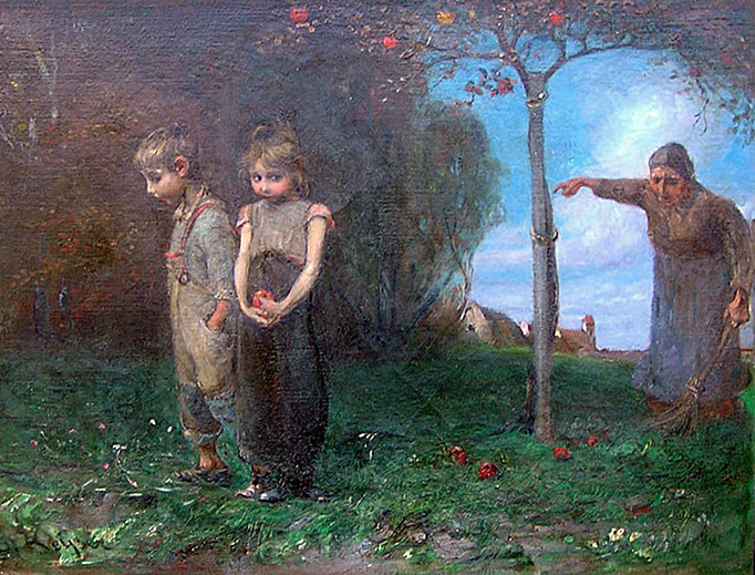Emil Keyser (1846-1923), “Expulsion from the Garden” Emil Keyser (1846-1923), “Expulsion from the Garden”