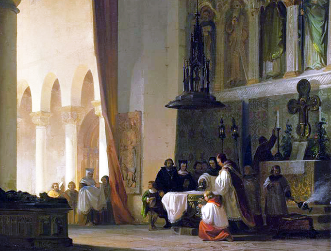 Friedrich Carl Mayer (1824-1903), “Baptism in the Basilica” Friedrich Carl Mayer (1824-1903), “Baptism in the Basilica”