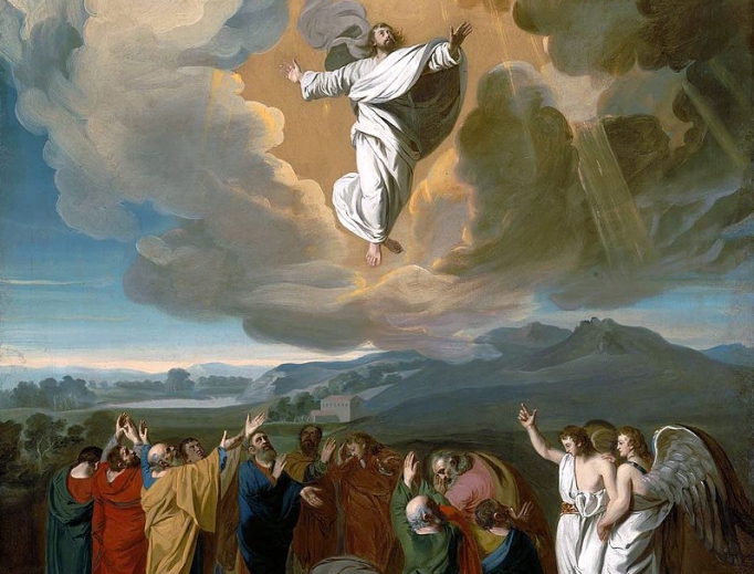 Jesus ascending to heaven by John Singleton Copley, 1775 Jesus ascending to heaven by John Singleton Copley, 1775