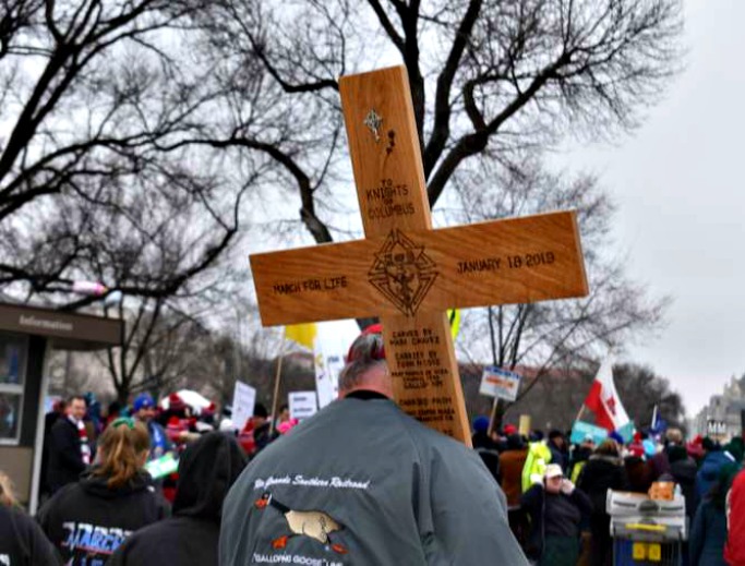 Marchers at the 2019 March for Life, Jan. 18 in Washington, D.C. Marchers at the 2019 March for Life, Jan. 18 in Washington, D.C.