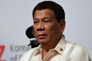 Philippine President Rodrigo Duterte attends a South Korea-Philippines business forum hotel in Seoul June 5. Philippine President Rodrigo Duterte attends a South Korea-Philippines business forum hotel in Seoul June 5.