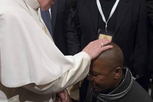 Pope Francis meets with the Missionaries of Mercy at the Vatican's Sala Regia on Feb. 9. Pope Francis meets with the Missionaries of Mercy at the Vatican's Sala Regia on Feb. 9.