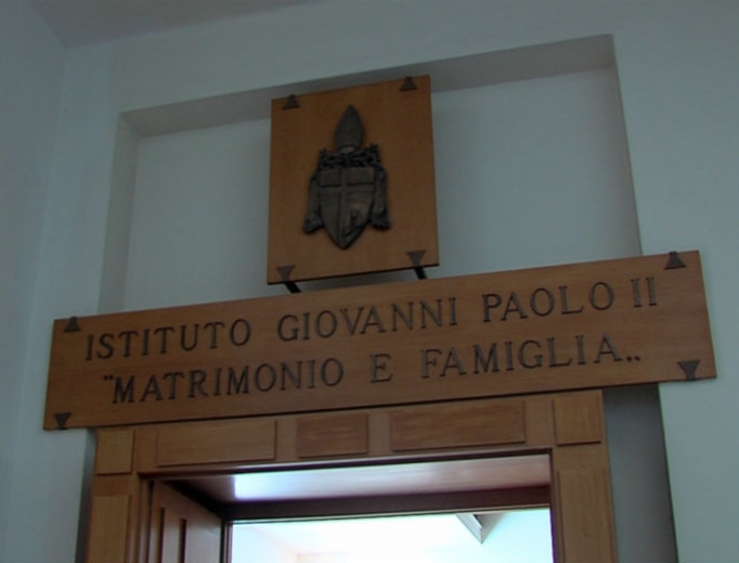 Entrance to the John Paul II Institute for Marriage and Family in Rome. Entrance to the John Paul II Institute for Marriage and Family in Rome.