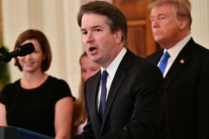 Supreme Court nominee Brett Kavanaugh speaks after President Donald Trump announced his nomination in the East Room of the White House July 9 in Washington. Supreme Court nominee Brett Kavanaugh speaks after President Donald Trump announced his nomination in the East Room of the White House July 9 in Washington.