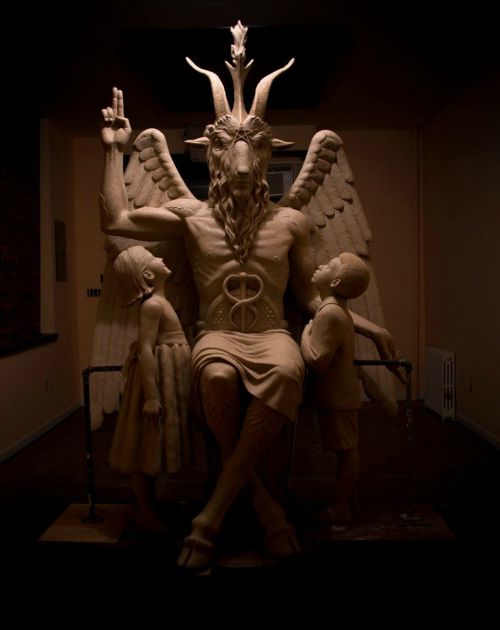 The Satanic Temple’s’ ‘Baphomet’ statue. The Satanic Temple’s’ ‘Baphomet’ statue.