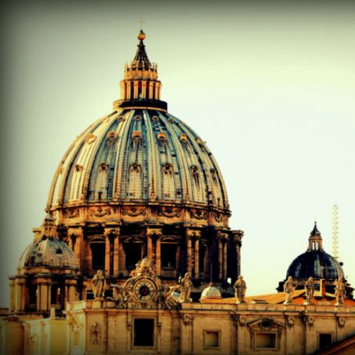 View of St. Peter's Basilica from the Pontifical Urbanian University View of St. Peter's Basilica from the Pontifical Urbanian University