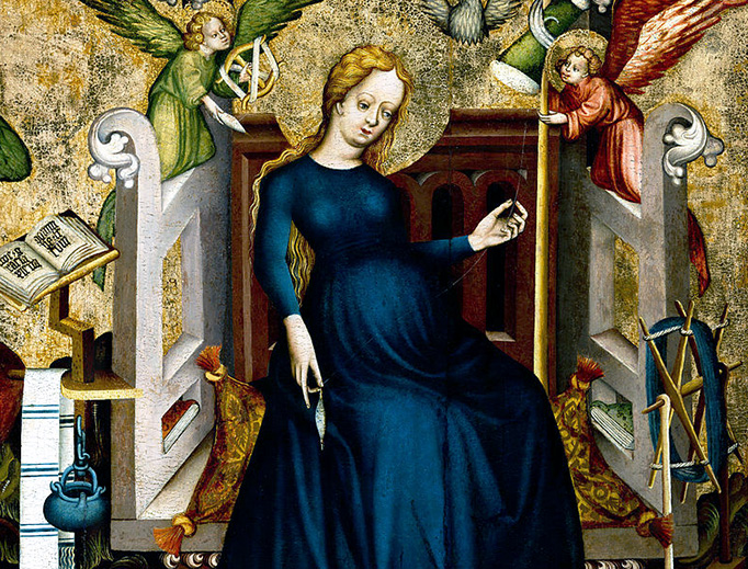 The Pregnant Virgin from Németújvár, 1410, from the Hungarian National Gallery via Wikimedia Commons The Pregnant Virgin from Németújvár, 1410, from the Hungarian National Gallery via Wikimedia Commons