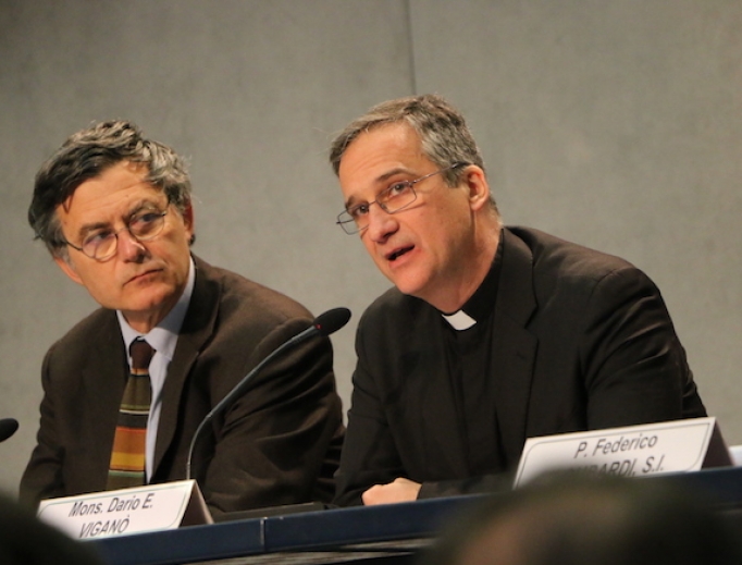 Msgr. Dario Viganò presents the 50th World Day of Social Communications Message at the Vatican, Jan. 22, 2016. Msgr. Dario Viganò presents the 50th World Day of Social Communications Message at the Vatican, Jan. 22, 2016.