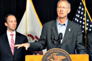 Illinois Gov. Bruce Rauner, shown at a conference July 28, Rauner surprised and angered some lawmakers in his party and pro-life groups for signing two, one extending insurance coverage for nearly all contraceptives and another requiring physicians who refuse to perform abortions for moral and religious reasons to provide information to patients on where they can go for the procedure. Illinois Gov. Bruce Rauner, shown at a conference July 28, Rauner surprised and angered some lawmakers in his party and pro-life groups for signing two, one extending insurance coverage for nearly all contraceptives and another requiring physicians who refuse to perform abortions for moral and religious reasons to provide information to patients on where they can go for the procedure.