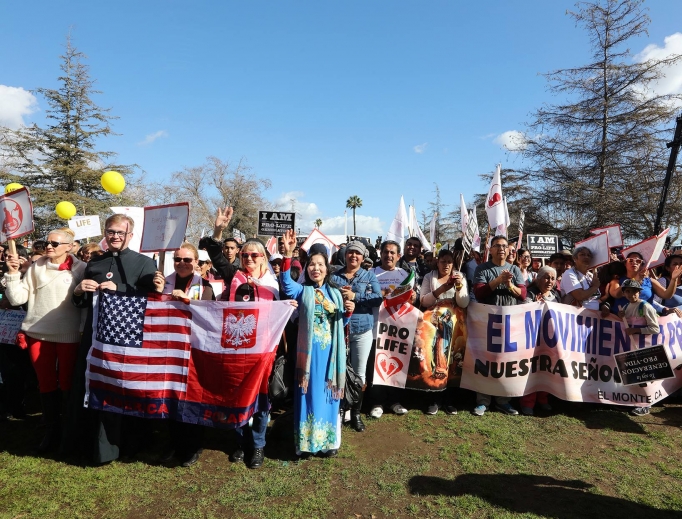 A large crowd of pro-lifers turned out Jan. 21 in Los Angeles. A large crowd of pro-lifers turned out Jan. 21 in Los Angeles.