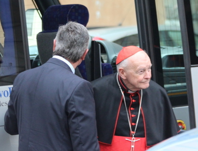 Cardinal Theodore McCarrick arrives at the Vatican on March 5, 2013. Cardinal Theodore McCarrick arrives at the Vatican on March 5, 2013.
