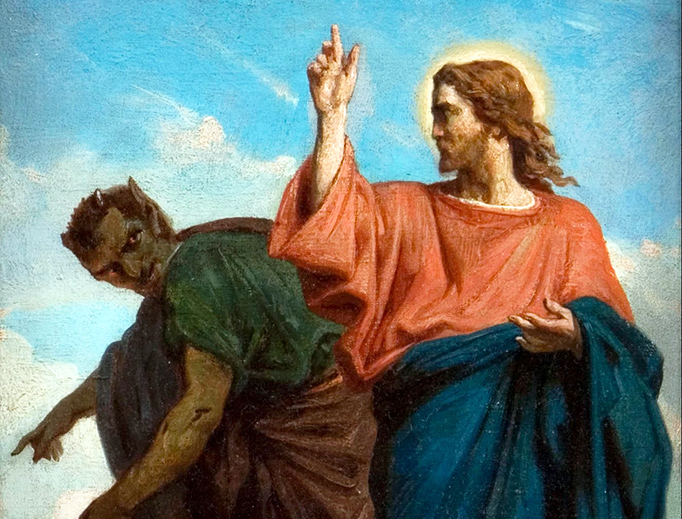 Félix Joseph Barrias (1822-1907), “The Temptation of Christ by the Devil” Félix Joseph Barrias (1822-1907), “The Temptation of Christ by the Devil”